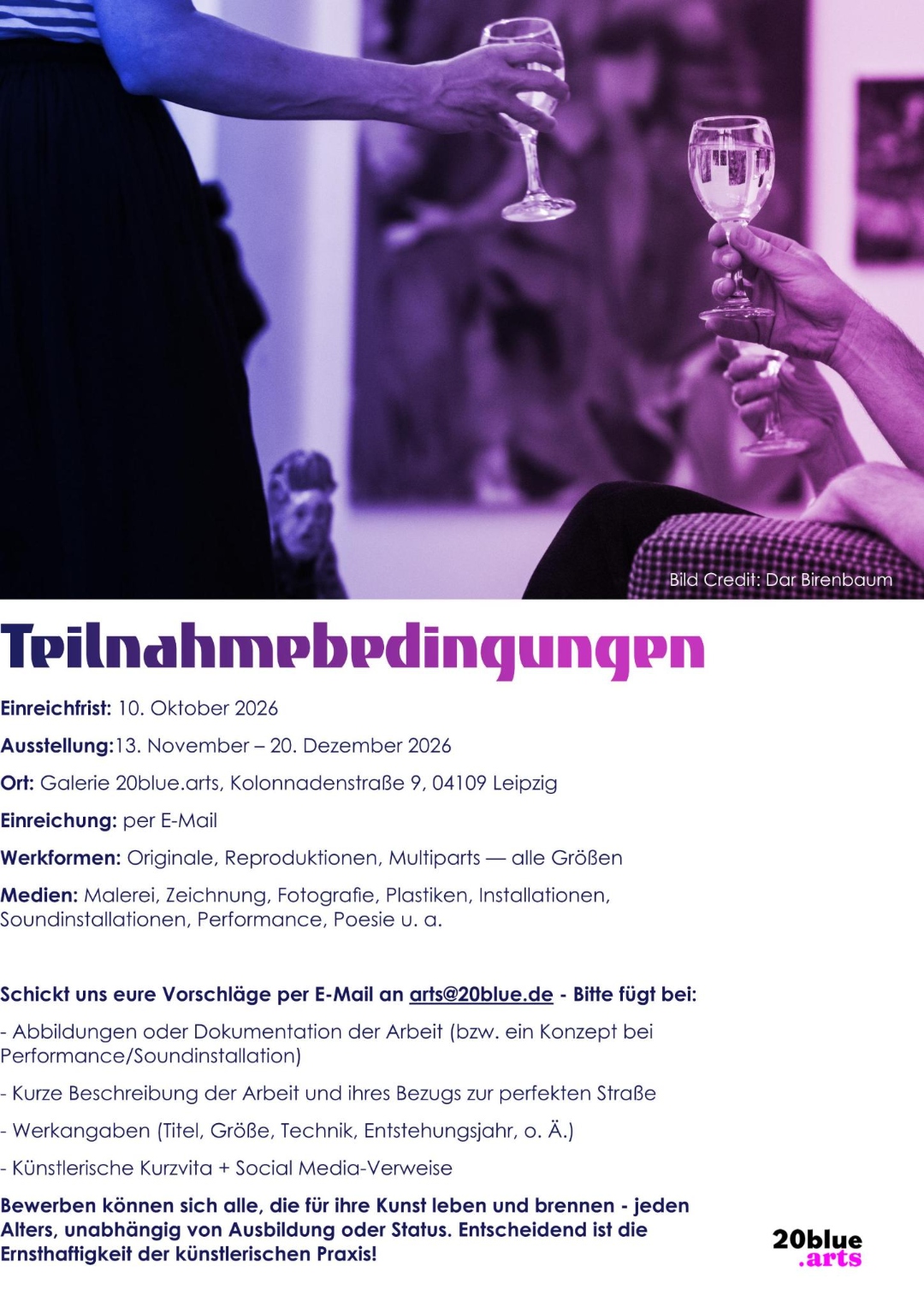 Infoblatt Teilnahmebedingungen des Open Call KOLLEktion No* 1